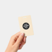 Elegant, verfijnd, strak & minimalistisch badge (Handheld)