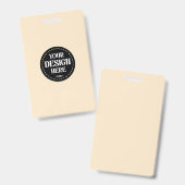 Elegant, verfijnd, strak & minimalistisch badge (Voor- en achterkant)