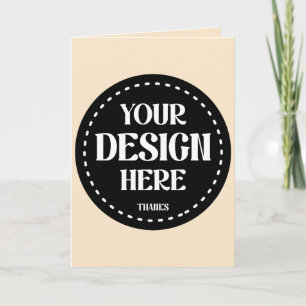 Elegant, verfijnd, strak & minimalistisch bedankkaart