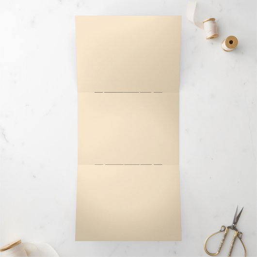 Elegant, verfijnd, strak & minimalistisch drieluik aankondiging (Binnen)