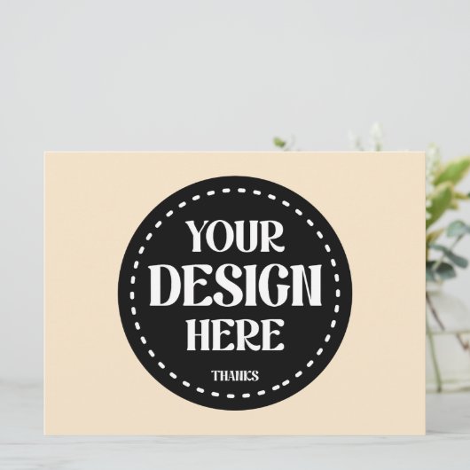 Elegant, verfijnd, strak & minimalistisch kaart (Staand voorkant)