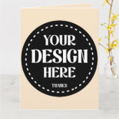 Elegant, verfijnd, strak & minimalistisch kaart (Gele Bloem)