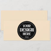 Elegant, verfijnd, strak & minimalistisch save the date (Voorkant / Achterkant)