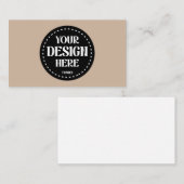 Elegant, verfijnd, strak & minimalistisch visitekaartje (Voorkant / Achterkant)