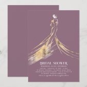 Elegant verfijnd zacht Mauve-Vrijgezellenfeest Kaart (Voorkant / Achterkant)