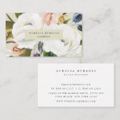 Elegant verfijnde botanische flora visitekaartje (Voorkant / Achterkant)