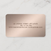 Elegant verfslag Glitter-ruimte, vacuümreiniger Visitekaartje (Achterkant)