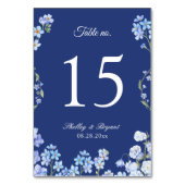 Elegant vergeet het nummer van de Floral Wedding Kaart (Voorkant)