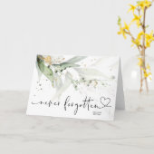 Elegant vergeet nooit het condoleances te betuigen kaart (Gele Bloem)