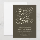 Elegant vergroot uw glazen feestdagen kaart (Voorkant / Achterkant)