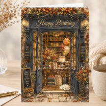 Elegant Verhaalboek Herfst Boekwinkel Verjaardag