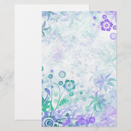 Elegant verharde pastels briefpapier (Voorkant / Achterkant)