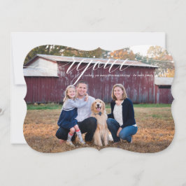 Elegant Verheug Vakantie Fotokaart Feestdagenkaart