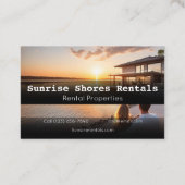 Elegant Verhuur Vastgoed Visitekaartje Perfect (Achterkant)