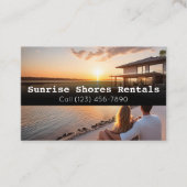 Elegant Verhuur Vastgoed Visitekaartje Perfect (Voorkant)