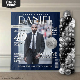 Elegant Verjaardag Achtergrond Custom Magazine Hoe Wandkleed