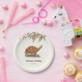 Elegant verjaardagsfeestje van schildpadden papieren bordje (Feest)