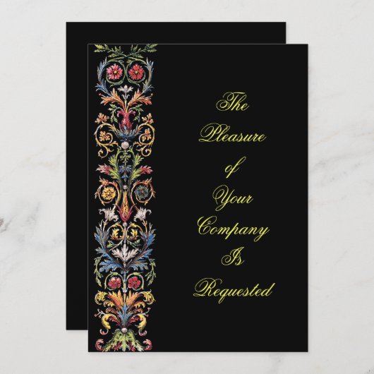 Elegant verlicht Art - Aangepaste uitnodigingen (Voorkant / Achterkant)