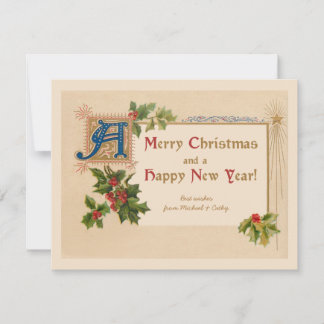 Elegant  verlichte kerstkaart