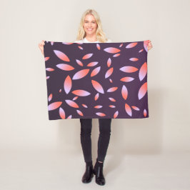 Elegant verloop blad patroon paarse deken
