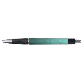 Elegant verloop Blauwgroen met aangepaste tekst Pen