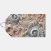 Elegant verloop pastelkleur kantpatroon middelgroo cadeaulabel (Achterkant Horizontaal)