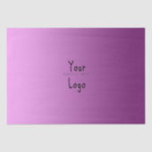 Elegant Verlooproze met Aangepaste Logo Tissuepapier (Voorkant)