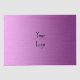 Elegant Verlooproze met Aangepaste Logo Tissuepapier