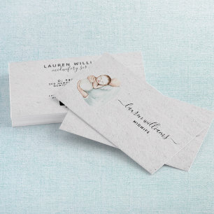 Elegant, verloskundige Doula Zwangerschap Eenvoudi Visitekaartje