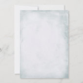 Elegant Verloving Blue Lila en Ivory Rozen Kaart (Achterkant)