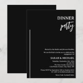 Elegant Verloving diner Kaart (Voorkant / Achterkant)