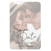 Elegant Verloving fotoscript bruiloft Magneet (Verticaal)