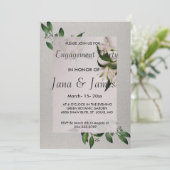 Elegant Verloving Invitation Kaart (Staand voorkant)