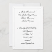 Elegant Verloving Names Engagement Party nodigt ui Kaart (Achterkant)