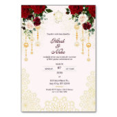 Elegant Verloving Uitnodiging voor Hitesh & Neha Kaart (Voorkant)