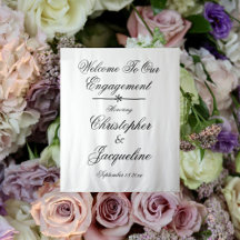 Elegant verlovingsfeest Aangepaste namen Chic acht