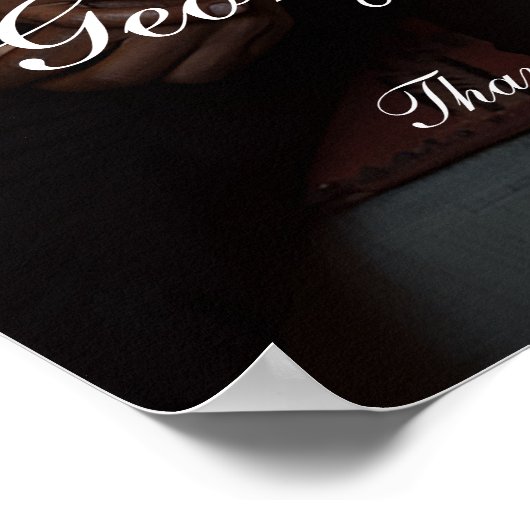 Elegant verlovingsfeest welkomstbord met foto poster (Hoek)