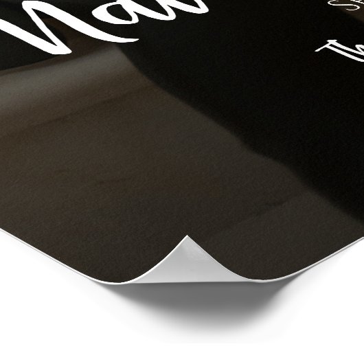 Elegant verlovingsfeest welkomstbord met foto poster (Hoek)