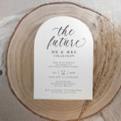 Elegant verlovingsfeest Zwart en Wit Kaart