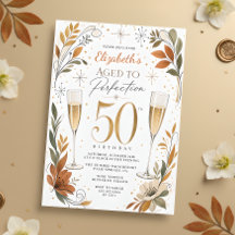 Elegant Verouderd tot in de Perfectie 50e Verjaard