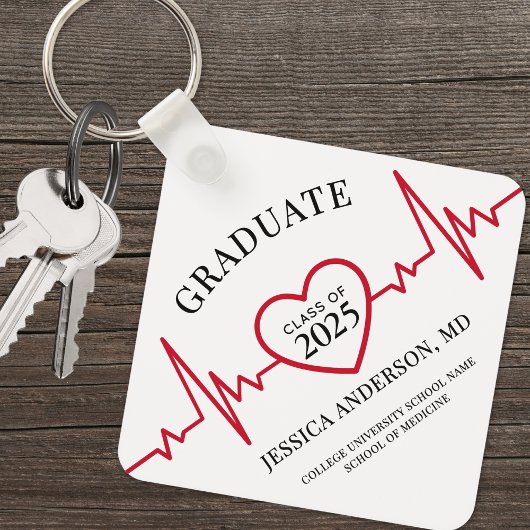 Elegant verpleegkundig arts medisch sleutelhanger