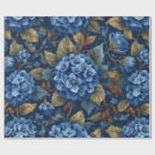 Elegant Vervlogen Hydrangea Bloemmotief Decoupage Cadeaupapier (Vlak)
