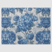 Elegant Vervlogen Hydrangea Bloemmotief Decoupage Tissuepapier (Voorkant)