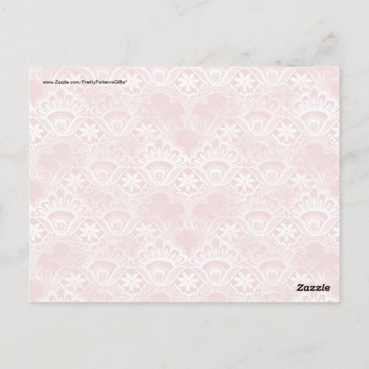 Elegant  vervormd rood wit letje briefkaart (Achterkant)