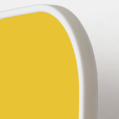 Elegant Vet Geborduurd Initiaal Tuscany Geel Pickleball Paddle (Links Detail)