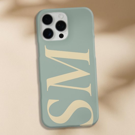 Elegant vet Initiaal monogram Case-Mate iPhone Case