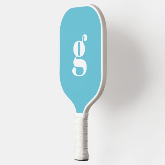 Elegant vet monogram Initiaal medium turquoise Pickleball Paddle (Links)
