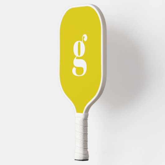 Elegant Vet Monogrammed Initiaal Citriengeel Pickleball Paddle (Links)