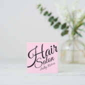 Elegant vet opgeruimd opmaakmodel tekst vierkante visitekaartje (Staand voorkant)