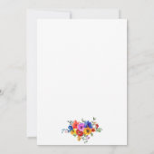 Elegant Vet Rozen en pinda's Wedding Kaart (Achterkant)